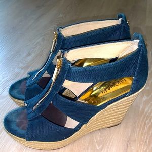 MICHAEL Michael Kors Damita Canvas Wedges